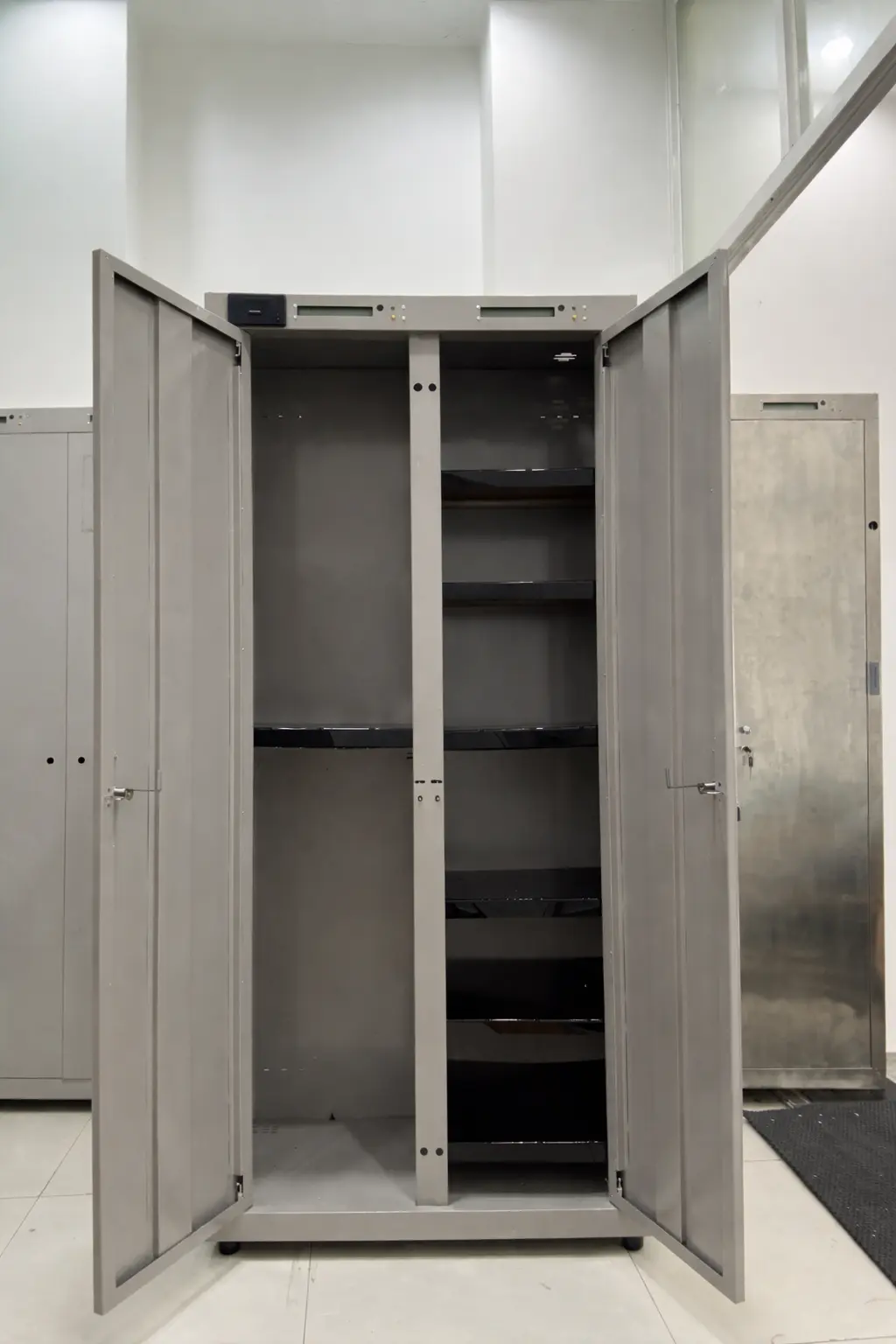RBC1 cabinet interior showing empty compartment ready for shelves